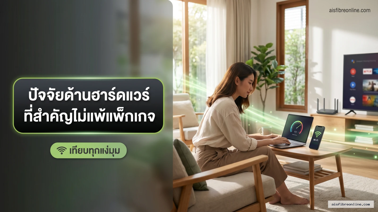 สรุปประเด็น ปัจจัยด้านฮาร์ดแวร์ที่สำคัญไม่แพ้แพ็กเกจ ในบทความ ติดเน็ตบ้าน แบบไหนดี เน็ตล้วนหรือแบบดูหนังครบทุกแอปดัง