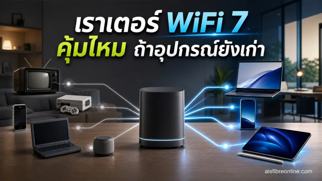 ซื้อเราเตอร์ WiFi 7 วันนี้คุ้มไหม ถ้าอุปกรณ์ในบ้านยังใช้มาตรฐานเก่าอยู่