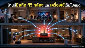 บ้านมีมือถือ ทีวี กล้อง และเครื่องใช้เต็มไปหมด เมื่อไหร่ WiFi จะเริ่มรับไม่ไหว